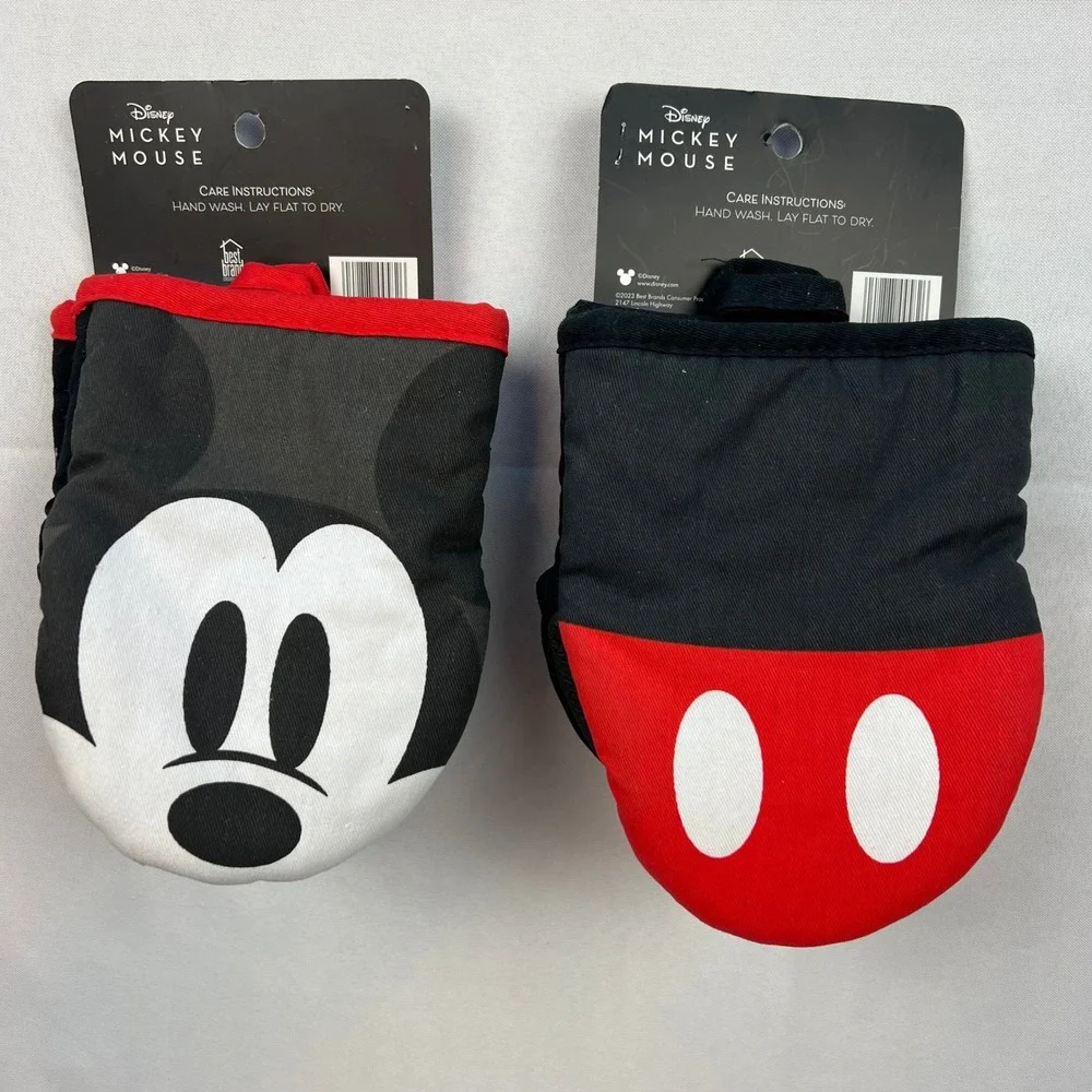 Disney Mickey Mouse Mini‎ Mitts (2 Packs) Oven Pot Holders Kitchen Cooking